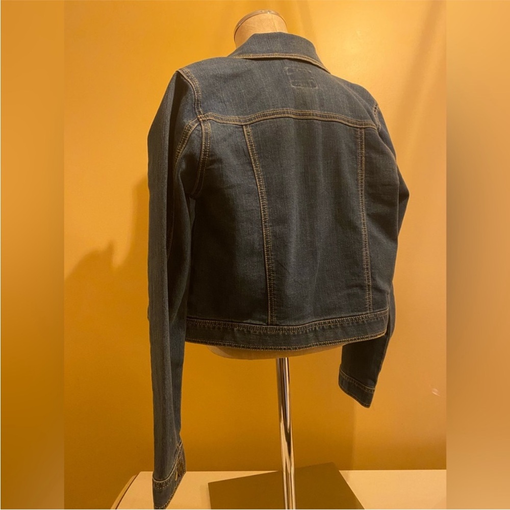 Embroidered Blue Jean Jacket - Picture 6 of 7